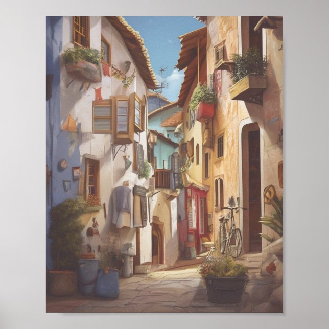 Poster Street Scene - Urban Art Prints  (Frente)