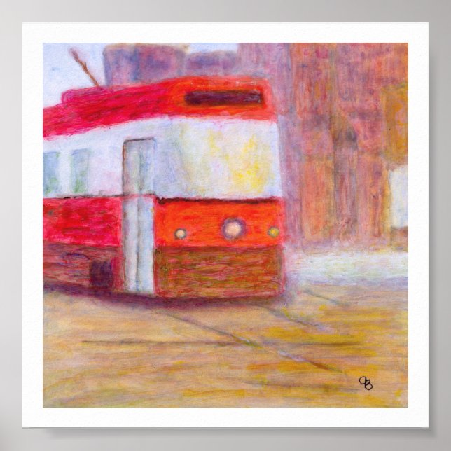 Poster Streetcar, Poster/Impressão sobre papel ou Canvas (Frente)