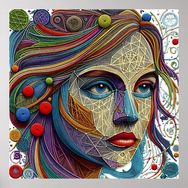 Poster string art (Frente)