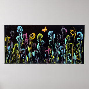 Poster String Art com borboleta ativada