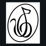 Pôster Strings Catgut Art Deco Treble Logotipo Clef Wall<br><div class="desc">O Catgut Strings Art Deco Treble Clef Logo Wall Art faz um excelente de conversa e certamente chama a atenção de qualquer um que o veja. Segure-o no lugar perfeito na casa ou no escritório e veja sua nova arte pegando cada olho que passa.</div>