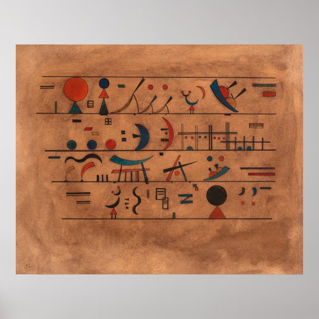 Poster Strings de caráter por Wassily Kandinsky (Frente)