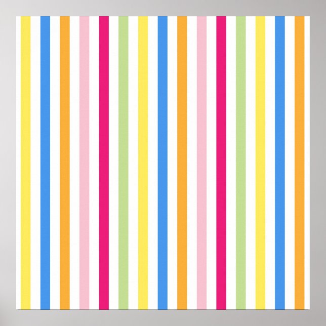 Poster Stripes Coloridas (Frente)