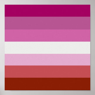 PÔSTER STRIPES DE ORGULHO LESBIANOS