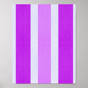 Poster Stripes roxas e brancas