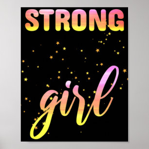 Poster Strong Girl Pastel Star