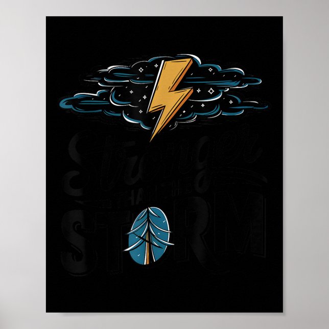 Poster Stronger Than The Motivational Insrational Sitive  (Frente)