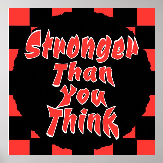 Poster Stronger Than You Think (Frente)