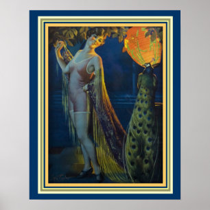 Poster "Strutting Peacock" Pressler Art 16 x 20