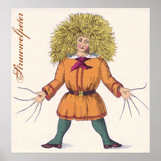 Pôster Struwwelpeter ~ Heinrich Hoffmann (Frente)