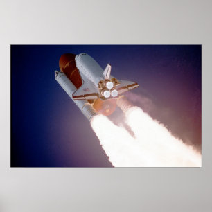 Pôster STS-27, Orbiter Atlantis, Liftoff