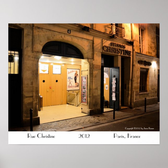 Pôster Studio Christine, Paris França (Frente)