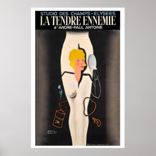 Poster Studio des Champs-Élysées O Inimigo Terno Vintage
