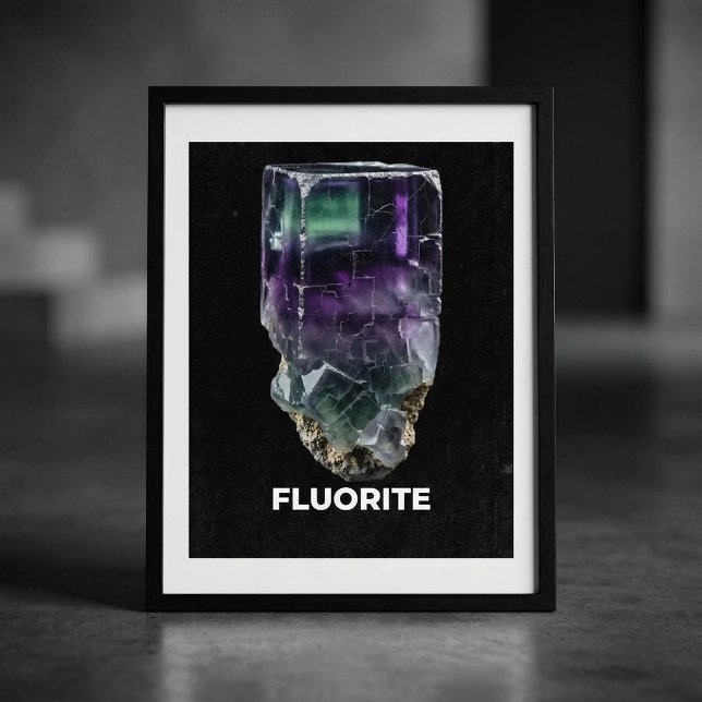 Poster Stunning Fluorite Crystal Specimen (Criador carregado)