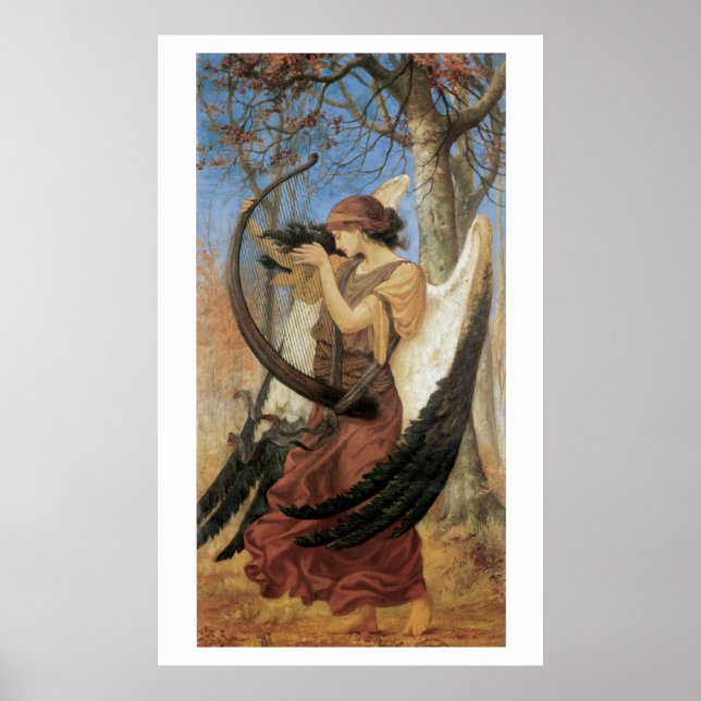 Pôster Stunningly Beautiful Victorian Art Mermaid Print (Frente)