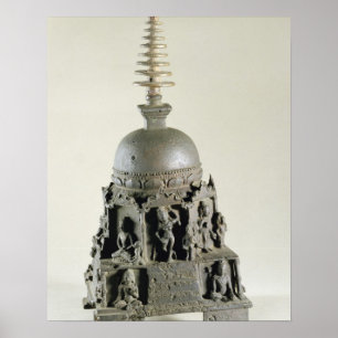 Poster Stupa, Pala, Nalanda, Bihar (bronze)