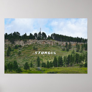 Poster Sturgis Hillside Side, Dakota do Sul