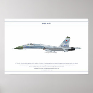 Pôster Su-27 Russia 1
