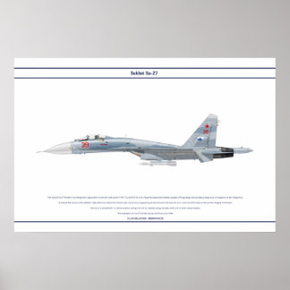 Pôster Su-27 Rússia 2