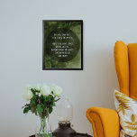 Poster Sua citação favorita Bolhas Vermelhas Escuras<br><div class="desc">O fundo é coberto por um gráfico riscado, angustiado, vítreo, verde-cinzento numa cor verde escura e profunda; intercalados com as texturas estão círculos arrojados, festivos, semelhantes a bolhas, criados de explosões de luz. Você é bem-vindo para substituir minha obra de arte digital por sua própria, ou mesmo com uma foto...</div>