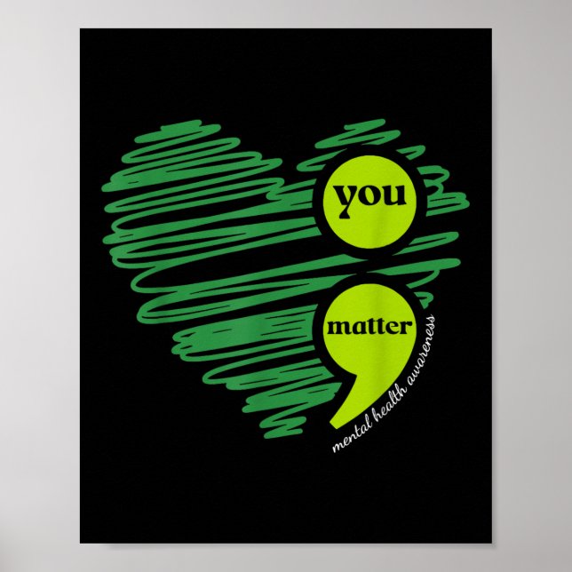 Poster Sua consciência mental Inspiradora (Frente)