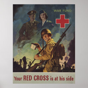 Poster Sua cruz vermelha está em seu lado