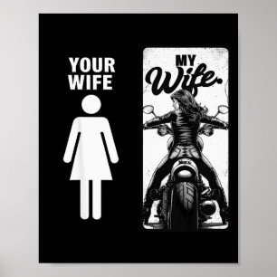 Poster Sua esposa é simples Minha esposa Biker esposa do