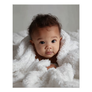 Pôster Sua foto de bebê personalizada