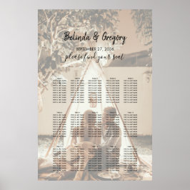 Poster Sua Foto: Gráfico de Assentos de Casamento Desvane