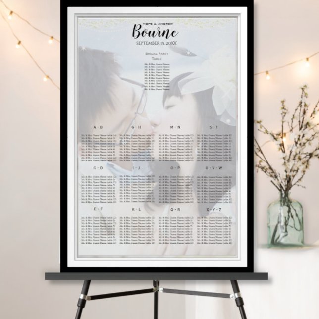 Poster Sua Foto sob o Gráfico de Assentos das Estrelas (Criador carregado)