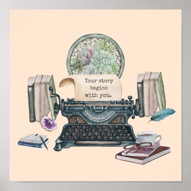 Poster Sua história começa com você (Frente)