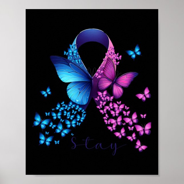 Poster Sua História Não Acabou De Estar Prevenção Suicida (Frente)