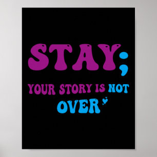 Poster Sua História Não Acabou De Estar Prevenção Suicida
