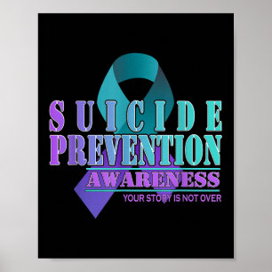 Poster Sua História Não Terminou Fique Prevenção de Suicí