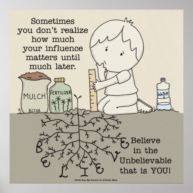 Poster Sua Influência Importa (Frente)