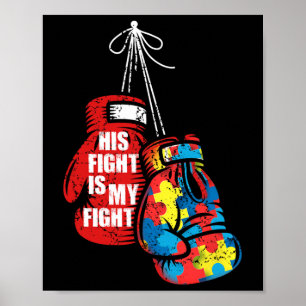 Poster Sua Luta É A Minha Boxinha Do Dia Da Consciência D