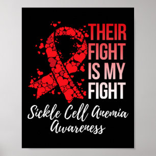 Poster Sua Luta É A Minha Luta Contra A Anemia Célula Fal