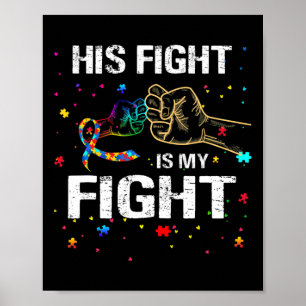 Poster Sua Luta É A Minha Luta Contra O Autismo Autismo A