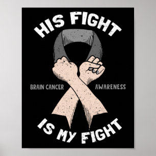 Poster Sua Luta É A Minha Luta Contra O Tumor Do Cérebr
