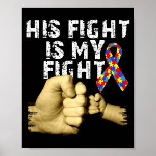 Poster Sua Luta É Minha Luta Conscientização do Autismo S