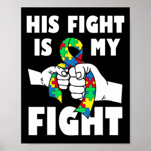 Poster Sua Luta É Minha Luta Conscientização Inspiradora