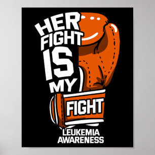 Poster Sua Luta É Minha Luta Conscientização Leucemia San