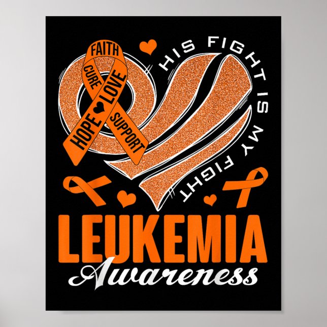Poster Sua Luta É Minha Luta Conscientização sobre Leucem (Frente)