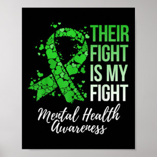 Poster Sua Luta É Minha Luta Contra A Consciência Mental