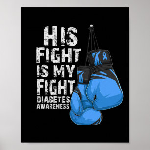 Poster Sua Luta É Minha Luta Contra A Diabetes Sensibiliz