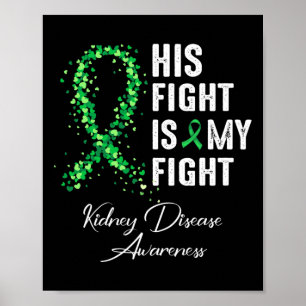 Poster Sua Luta É Minha Luta Contra A Doença Renal Verde