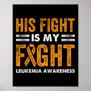 Poster Sua Luta É Minha Luta Contra A Leucemia Cancer Wi