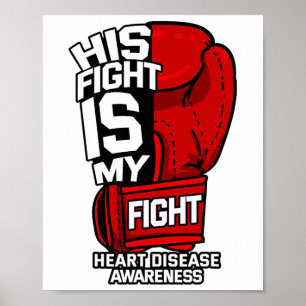 Poster Sua Luta É Minha Luta Doença Cardíaca Artérias Cor