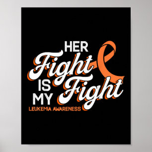 Poster Sua Luta É Minha Luta, Fita Laranja Leucemia Premi
