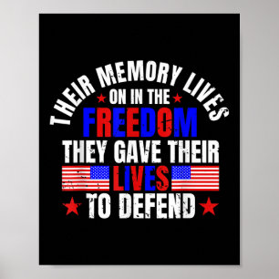 Poster Sua Memória Vive No Dia Do Memorial Da Liberdade